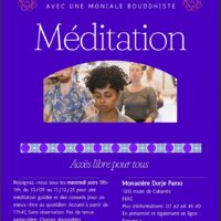 Flyer Meditation Mercredi Lhamo Flyer Meditation Mercredi Lhamo